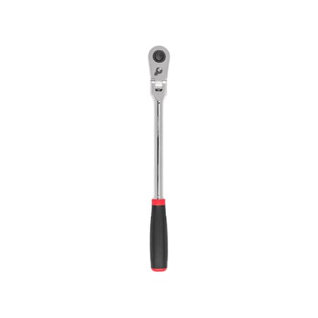 Tekton 1/2 Inch Drive x 14 Inch Flex Head Quick-Release Comfort Grip Long Ratchet SRH32214